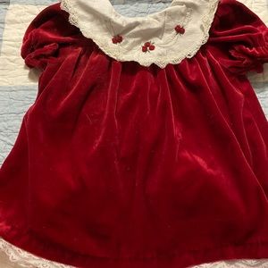Red Velvet Dress - 18 month